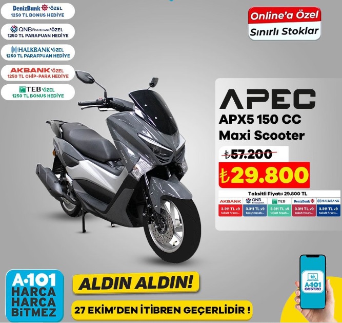 A101 APEC Scooter İndirimi